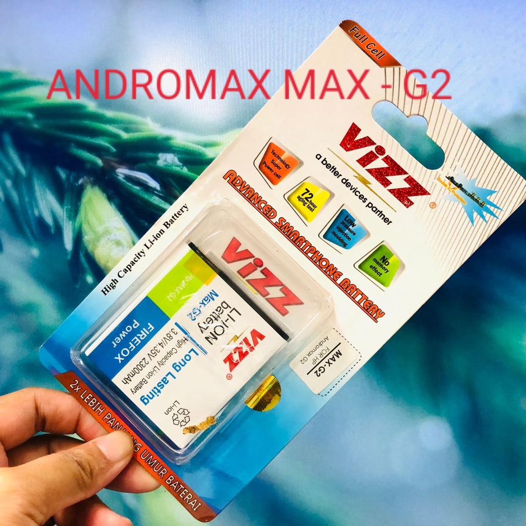 PROMO!!! BATERAI VIZZ DOBEL POWER ANDROMAX C2/ ANDROMAX C/ ANDROMAX C3/ ANDROMAX EC/ ANDROMAX G2/ ANDROMAX I/ ANDROMAX I3/ ANDROMAX I2/ ANDROMAX I3S/ ANDROMAX U/ ANDROMAX Q/ ADNROMAX V/ ANDROMAX Z/ ANDROMAX G/ ANDROMAX E2+