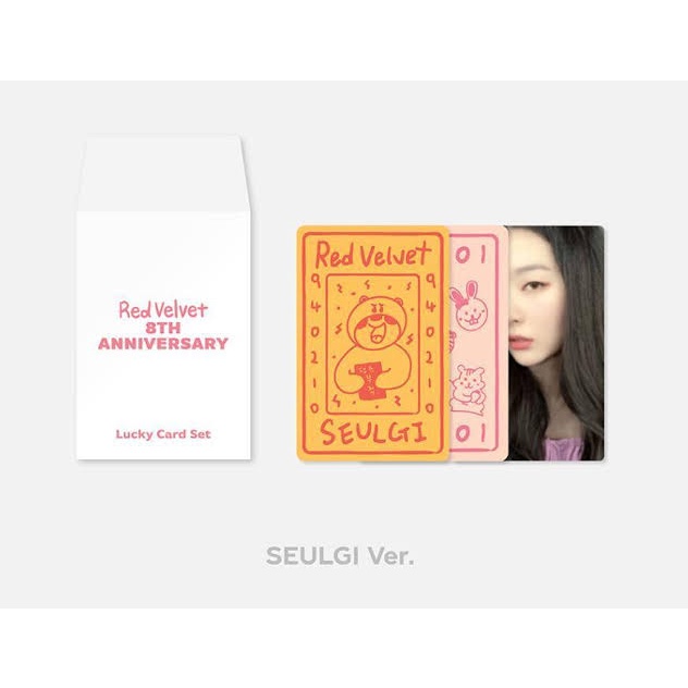 CLREARANCE SALES LUCKY CARD SEULGI RED VELVET 8TH ANNIVERSARY MD PHOTOCARD PC