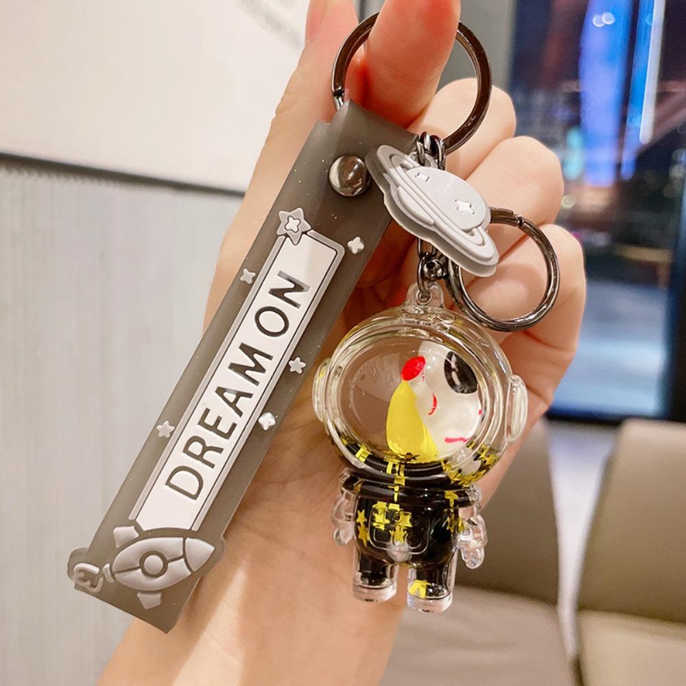 Mxbeauty Spaceman Gantungan Kunci Trendi Kecil Perempuan Drift Botol Hadiah Ulang Tahun Pasangan Tas Sekolah Keyring Boy Anak Car Key Chain