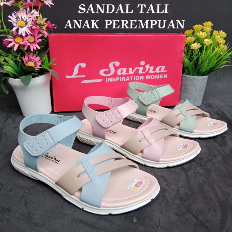 PROMO... SANDAL TALI ANAK PEREMPUAN TERBARU TRENDY TERKECE KEKINIAN MURAH DAN BERKUALITAS LT10