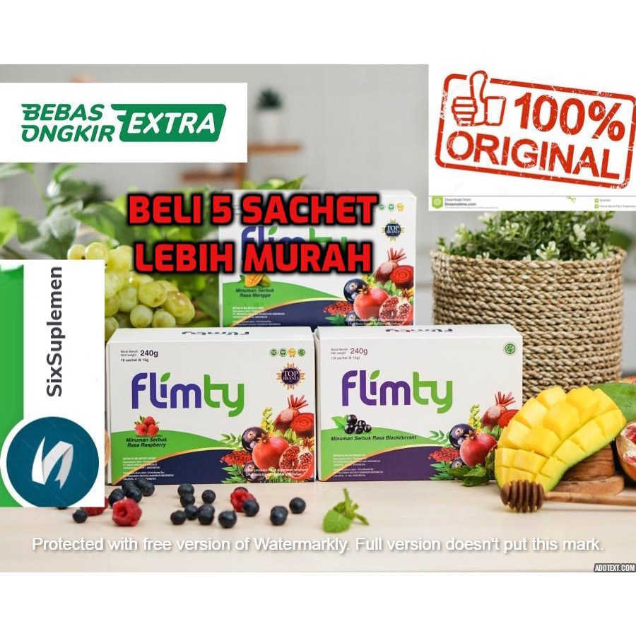 Flimty Flimti Slimty Slimti Fiber BPOM (Isi 1 Scht Eceran) Suplemen Pelangsing Obat (bonus shaker min 5 scht)