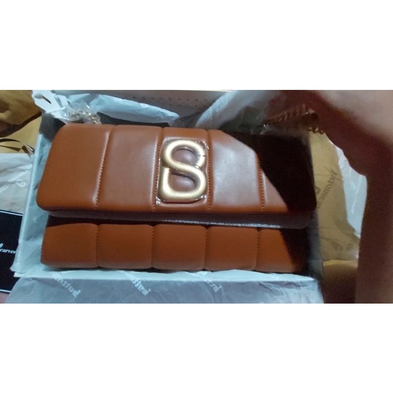 Preloved Tas Buttonscarves Bag Flip Caramel