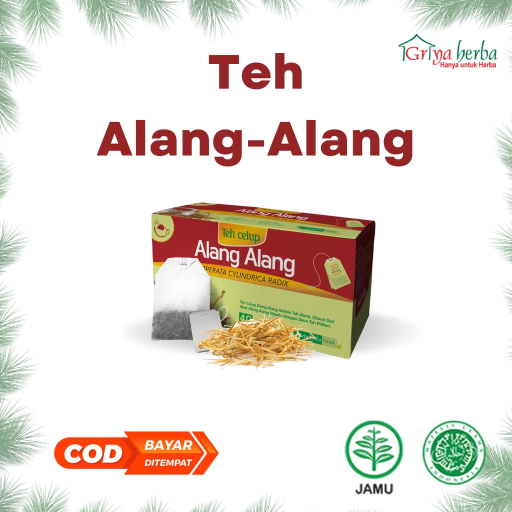 

Teh Herbal Alang Alang Griya Herba untuk demam dan panas dalam alami tanpa efek samping Halal