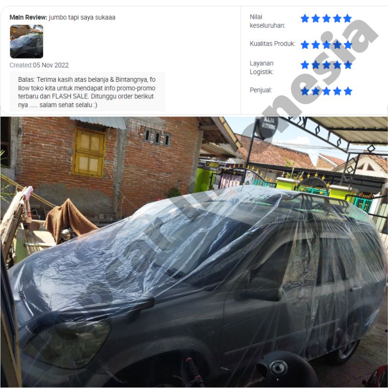 Cover Mobil Transparan Hilux Double Cabin Plastik Tebal Plastik Waterproof Outdoor Indoor Part Mobil Aksesoris Exterior Selimut Pelindung Anti Air Debu Kotoran Hewan Teras Gudang Rumah