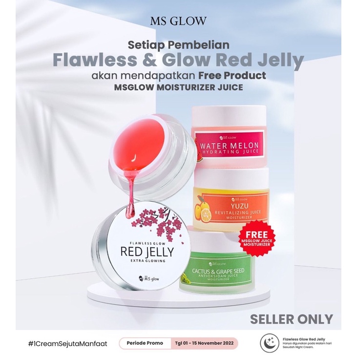 RED JELLY MSGLOW FREE MOISTURIZER YUZU CACTUS WATERMELONORIGINAL