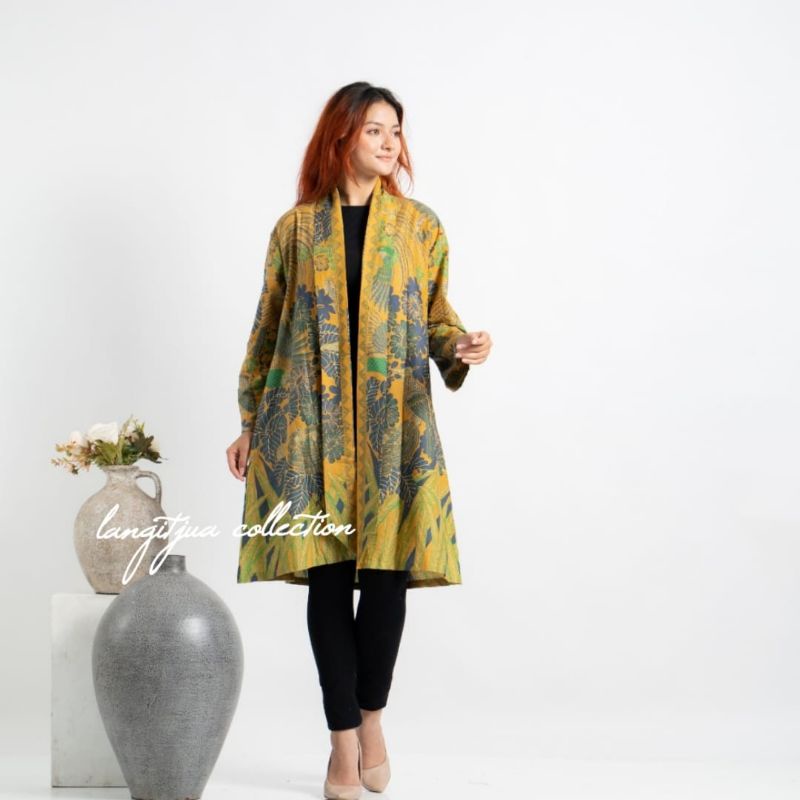 OUTER BATIK BAJU KERJA CARDIGAN SIMPLE | LANGITJUA BATIK SOLO