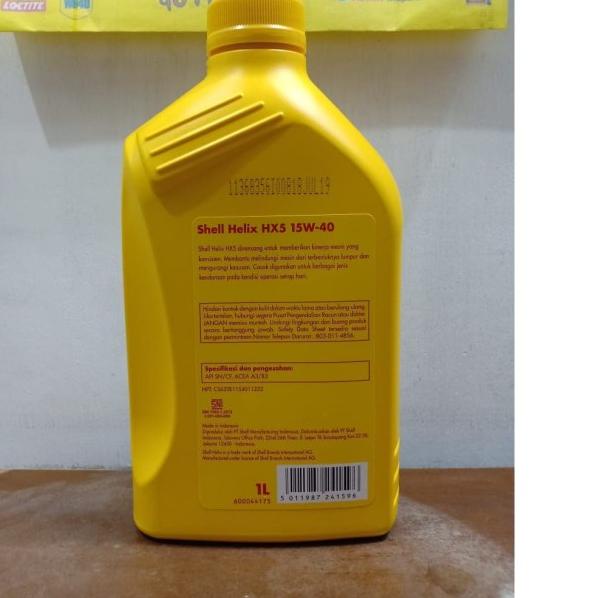 OLI SHELL HELIX HX5 15W-40 1L - OLI SHELL HX5