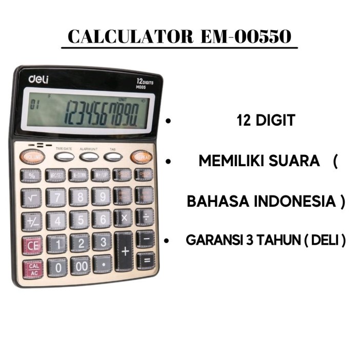 

Kualitas terbaik] KALKULATOR EM-00550 / CALCULATOR PASAR