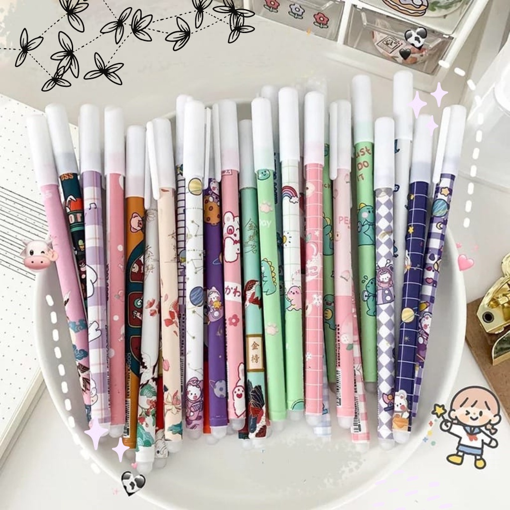 Bolpoin Pulpen Gel Tinta Bisa Dihapus Erasable Pen Aesthetic