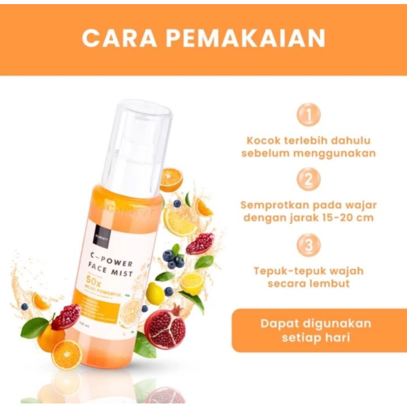 SCARLETT C POWER COMBO SERUM DAN FACE MIST