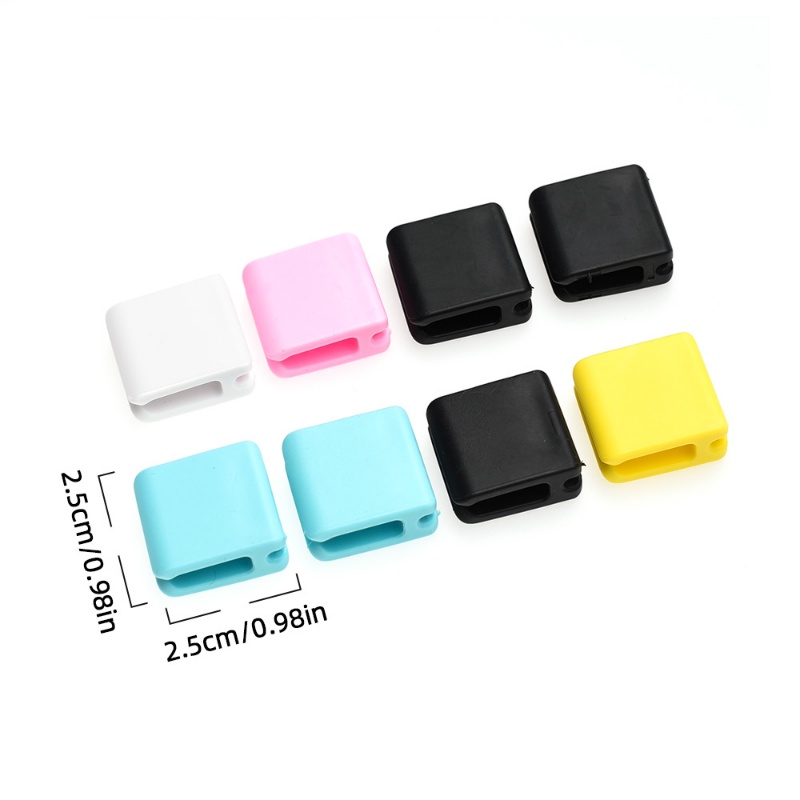 1pc Klip Organizer Kabel Data / Charger / Earphone Portable Warna Acak Untuk Rumah / Kantor / Travel