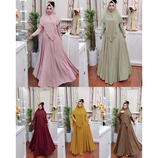 Gamis syar’i Hana   syar'i  Design by arsyakayla