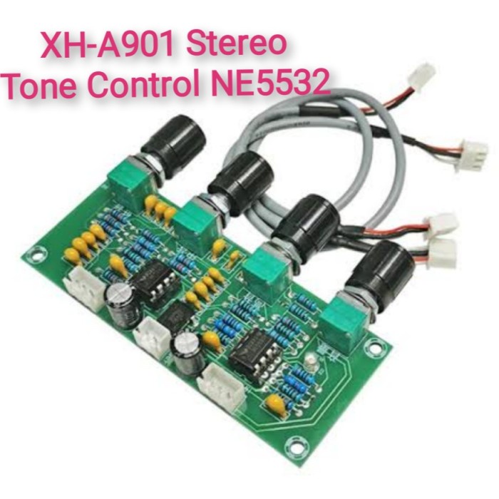 XH-A901 Tone Control Hi-Fi Stereo Audio NE5532 Class D Preamp 12V-24V