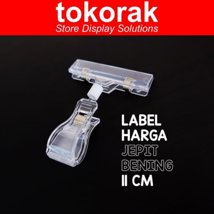 

Label Harga Jepit Bening 11 Cm Penjepit Akrilic Display