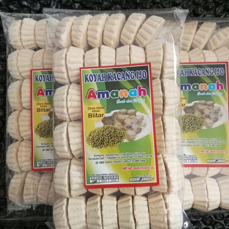 

Koyah Kacang Hijau Amanah Khas Blitar 250 Gram