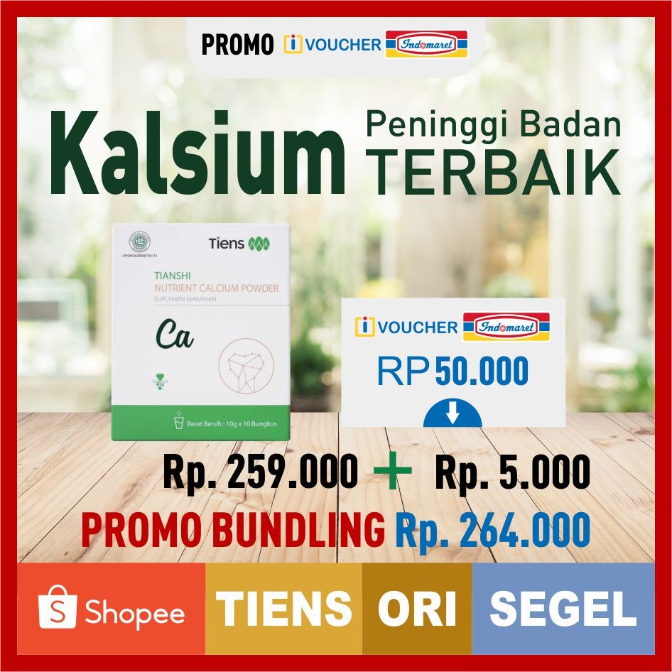 Jual PAKET BUNDLING Tiens Nutrient Calcium NHCP Isi 10 Sachet dan