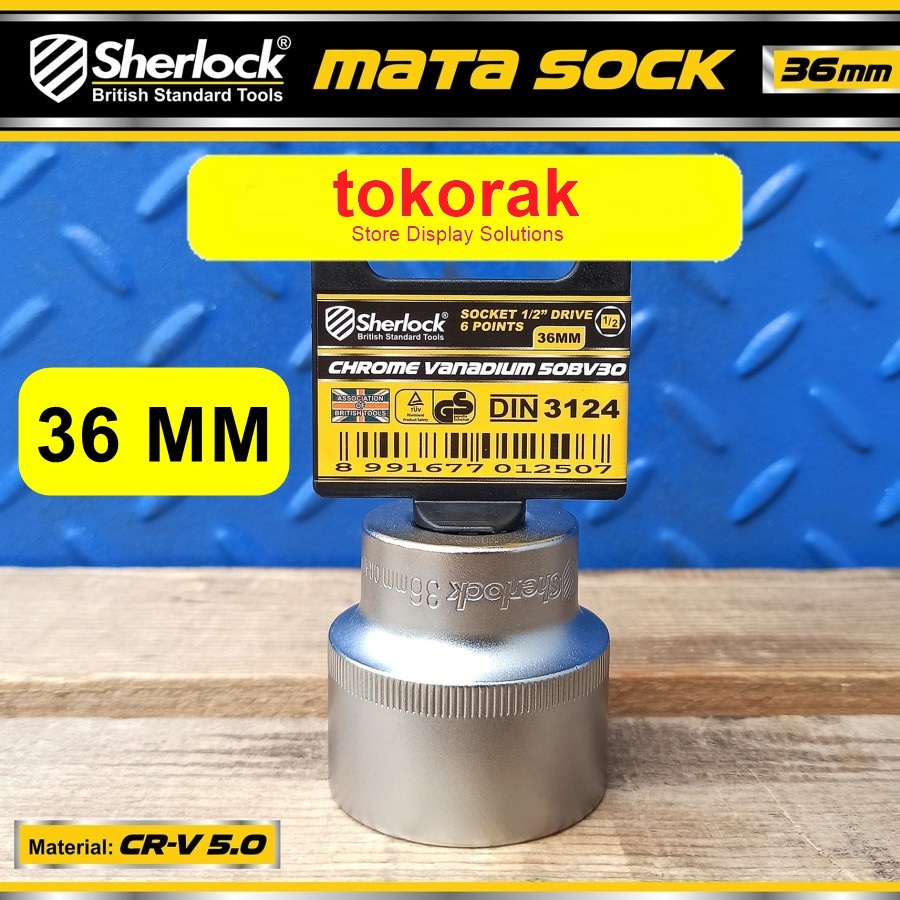 SHERLOCK MATA KUNCI SOK 36 MM 1/2 INCH 6 PT - MATA SHOCK