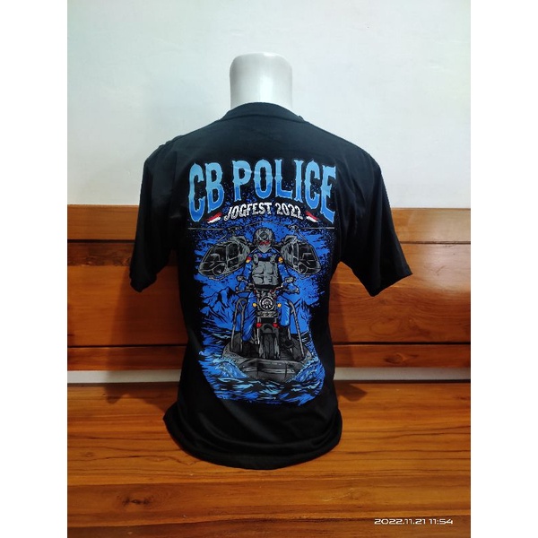 kaos cb police Jogja 2022 original