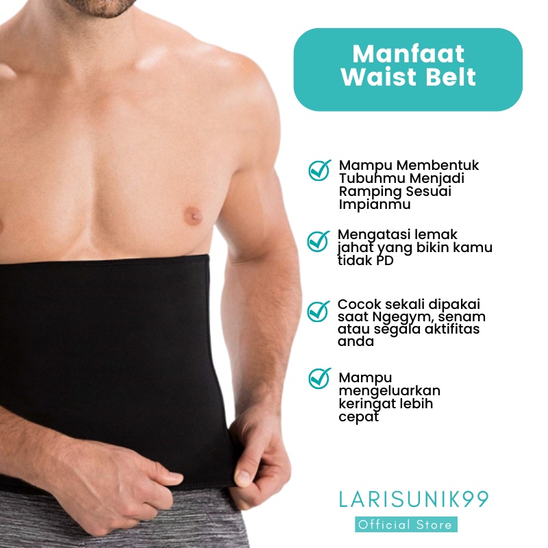 Korset Langsing Pengurus Perut Belt Corset Neotex Korset Waist Man Pembakar Lemak