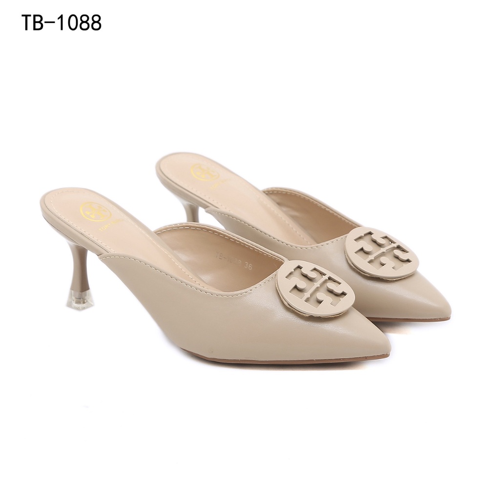 TB Leather Heel Pumps TB-1088