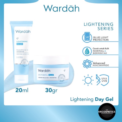 Wardah Lightening Day Gel - Pelembab untuk Kulit Normal Berminyak 20gr 30 gr