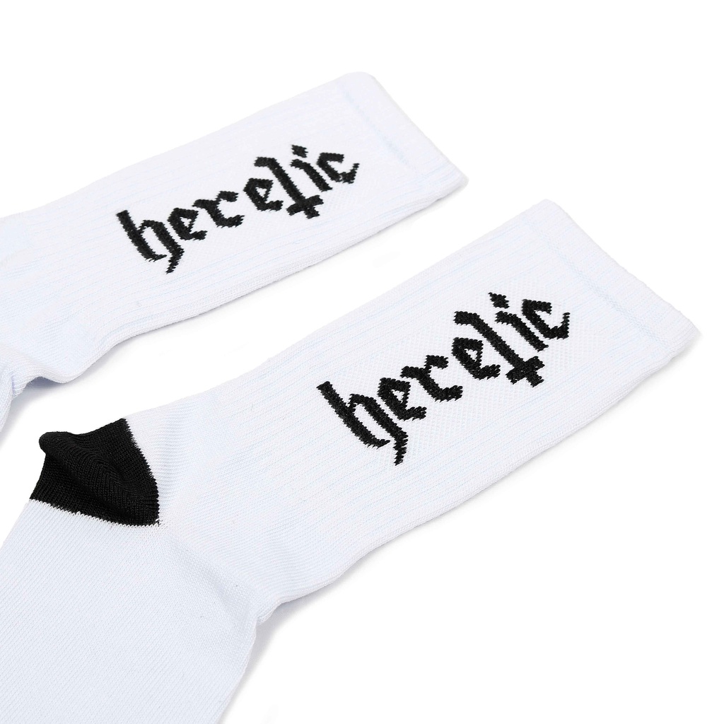 Heretic - Socks / Kaos Kaki - White Logo