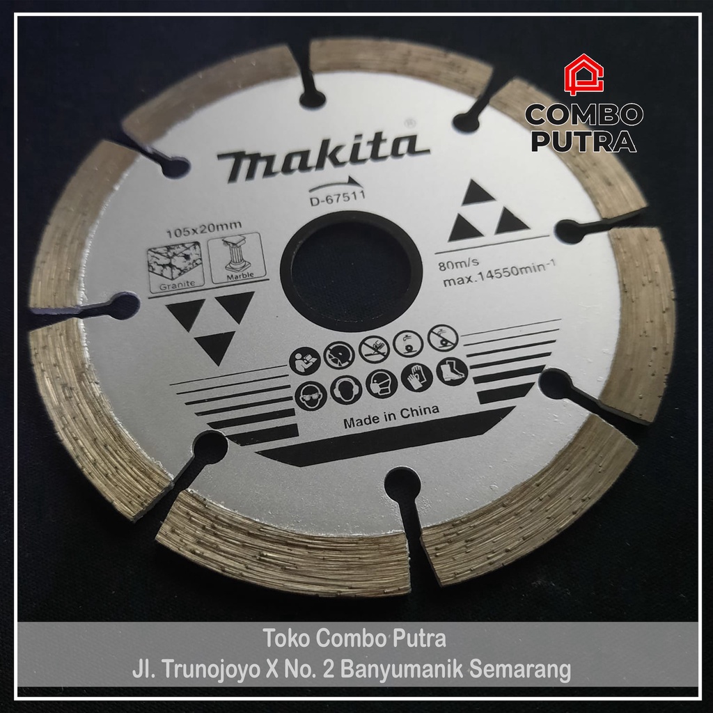 Mata Gerinda Potong Granit Marmer Diamond Wheel Makita D-67511