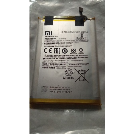 Baterai redmi 9a BN56 ori copotan