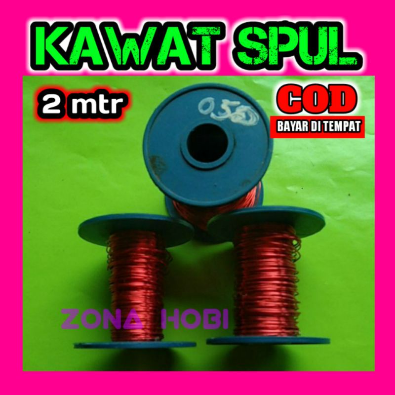 tamiya kawat spul dinamo tembaga email merah 0,50/0,70/0,80