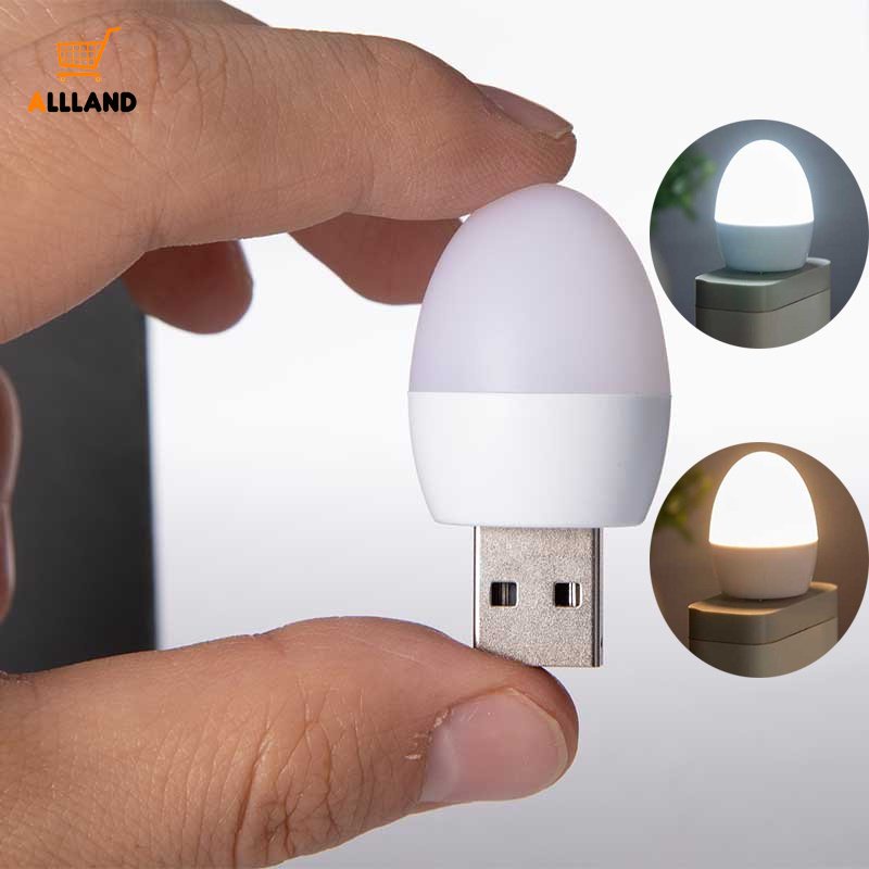 Lampu Baca Bentuk Telur Mini Portable Ultra Terang Tenaga USB Dengan Perlindungan Mata Power Supply