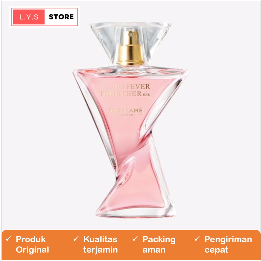 Kosmetik/Parfum Wanita Oriflame/Farfum wanita tahan lama dan wangi/So Fever Together Her Eau de Parf