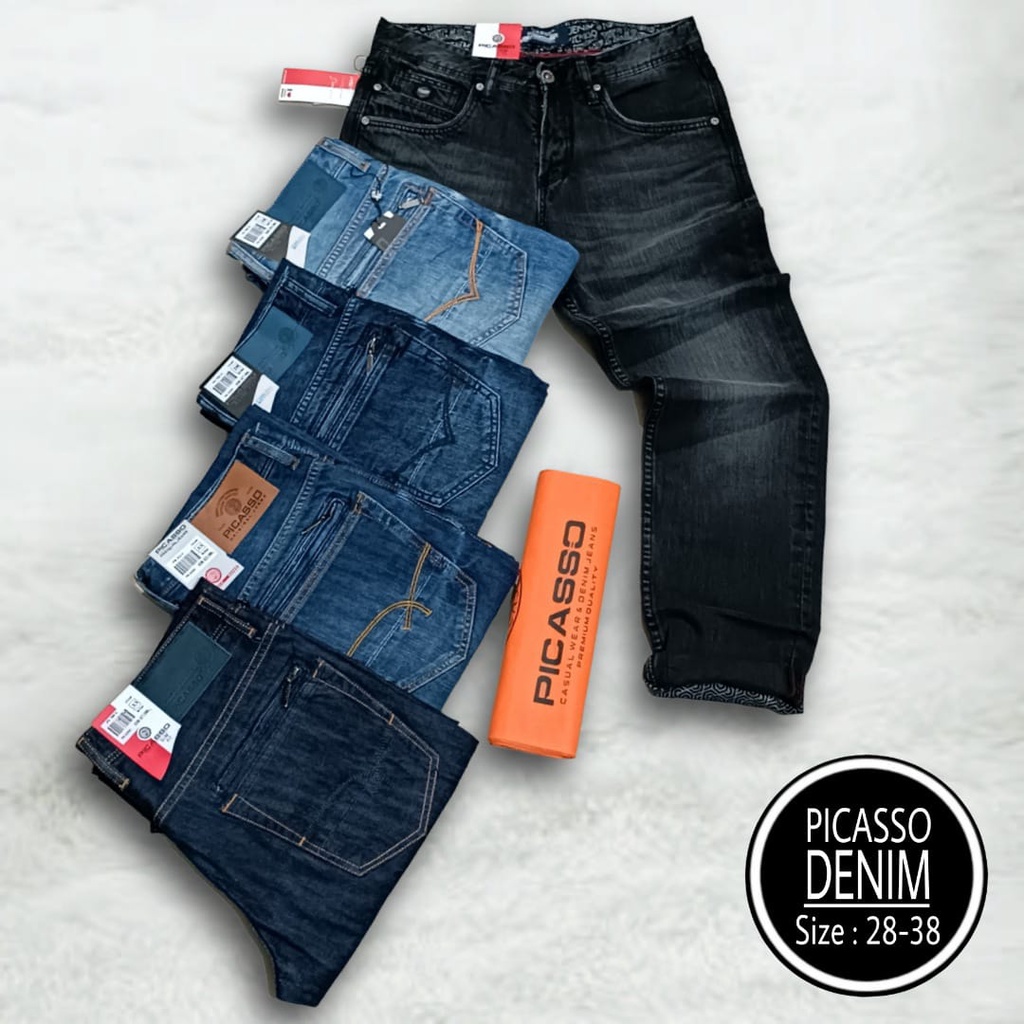 celana jeans picasso model terbaru / celana panjang pria picasso / picasso jeans
