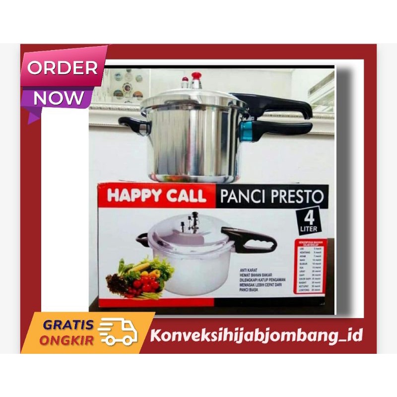 Panci Presto 4L Panci Presto 4Liter Termurah Panci Presto Stainless alumunium Minimalis