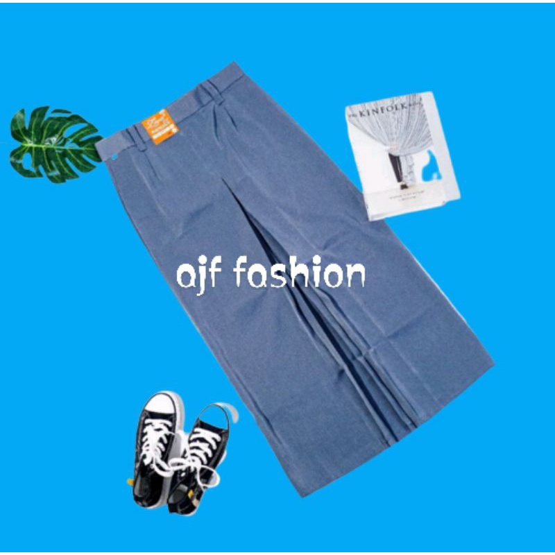 Rok sekolah span B-1 smp sma dan smk bahan twist/licin murah