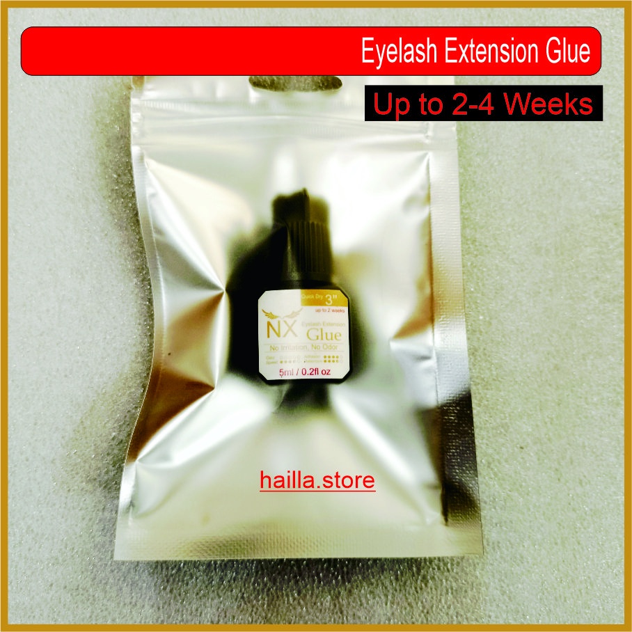 NX GLUE Lem Bulu Mata Tanam Eyelash Extension Glue 5ml TAHAN LAMA TIDAK PERIH Tidak Berbau Original