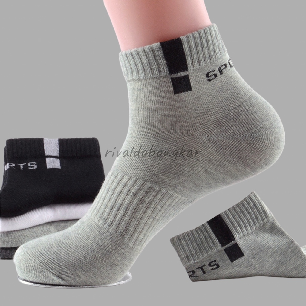 Kaos kaki pendek olahraga new sport 3/4