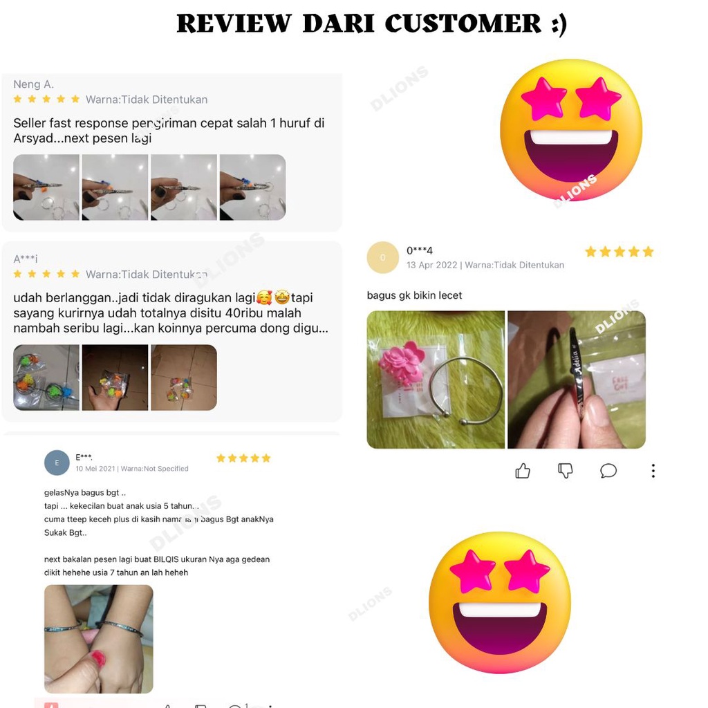 GELANG MONEL BAYI &amp; ANAK,REMAJA &amp; DEWASA GRATIS UKIR NAMA,BAGUS UNTUK KESESATAN,GELANG ANTI STEP,GELANG ANTI KARAT,AMAN DIBAWA MANDI &amp; TERKENA SABUN