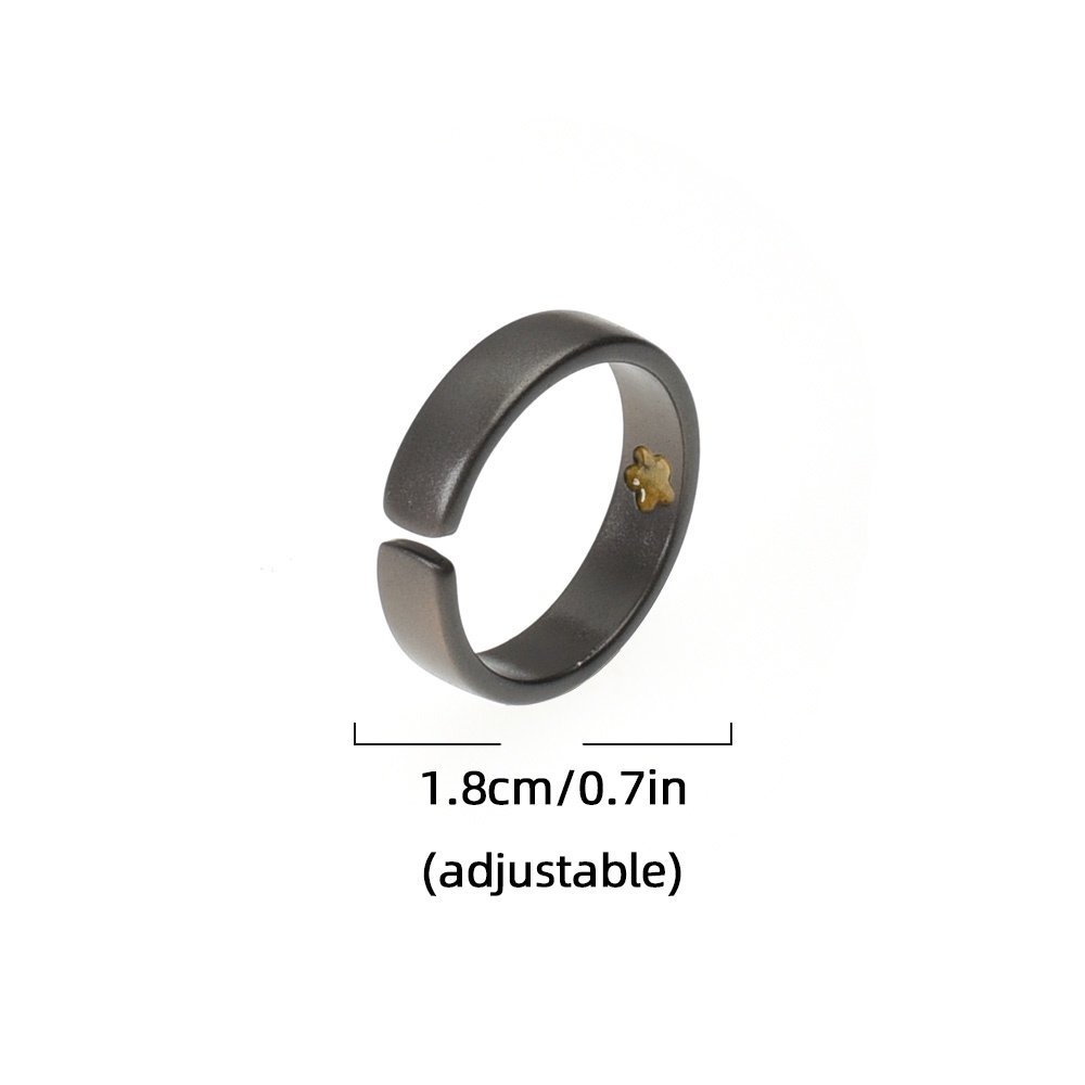 Cincin Adjustable Desain Malaikat Demon Gaya Retro Unik Untuk Pria Dan Wanita