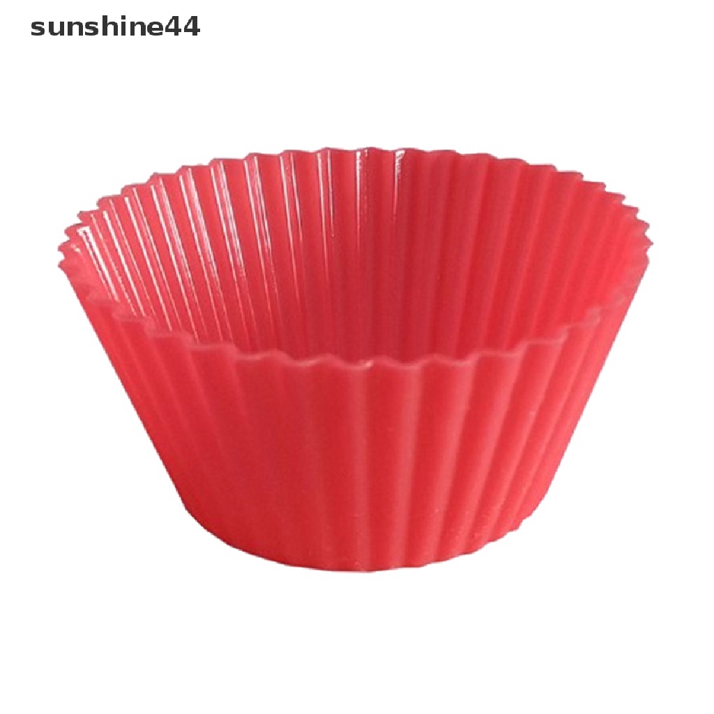 Sunshine 1Pc Cetakan Kue DIY Bentuk Bervariasi Bahan Silikon