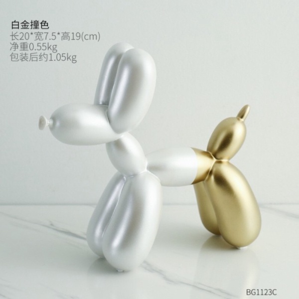

Dijual Puffy Balloon Home Accessories / Pajangan Gold Puffy Doggy Ornament - Mix gold white Berkualitas