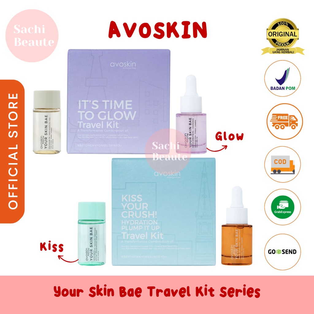 Avoskin Your Skin Bae Travel Kit Serum dan Toner AVOSKIN