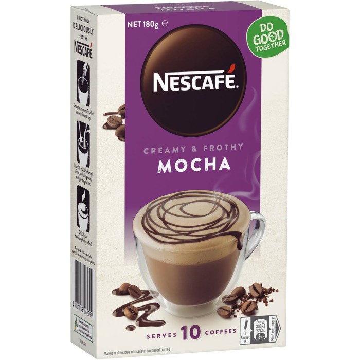 NESCAFE AUSTRALIA GOLD CAPPUCCINO ORIGINAL INTENSE CARAMEL MOCHA LATTE