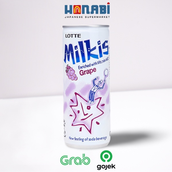 

Lotte Milkis Grape 250ml - Yoghurt Soda Rasa Anggur Made In Korea