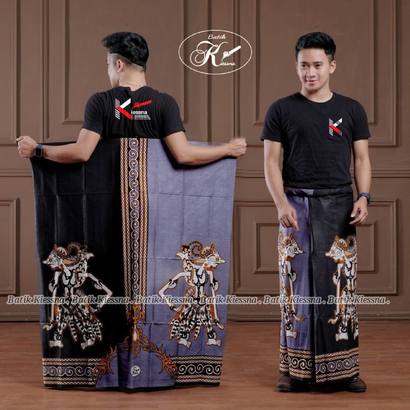 KIESNA SARUNG WAYANG PRIA BATIK PEKALONGAN SARUNG BATIK CAP ORIGINAL BATIK PEKALONGAN BUKAN MAHDA