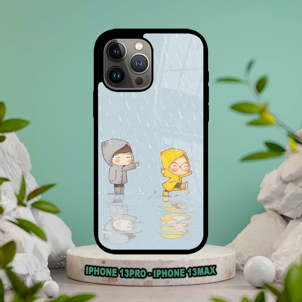 (SV91) Case Kilau Iphone 13 PRO | 13 MAX | Casing Hp Iphone | Pelindung Smartphone | Motif Couple