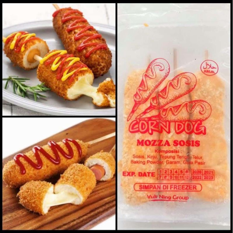 

Corndog Sosis Mozarella by yuk Ning frozen isi 3