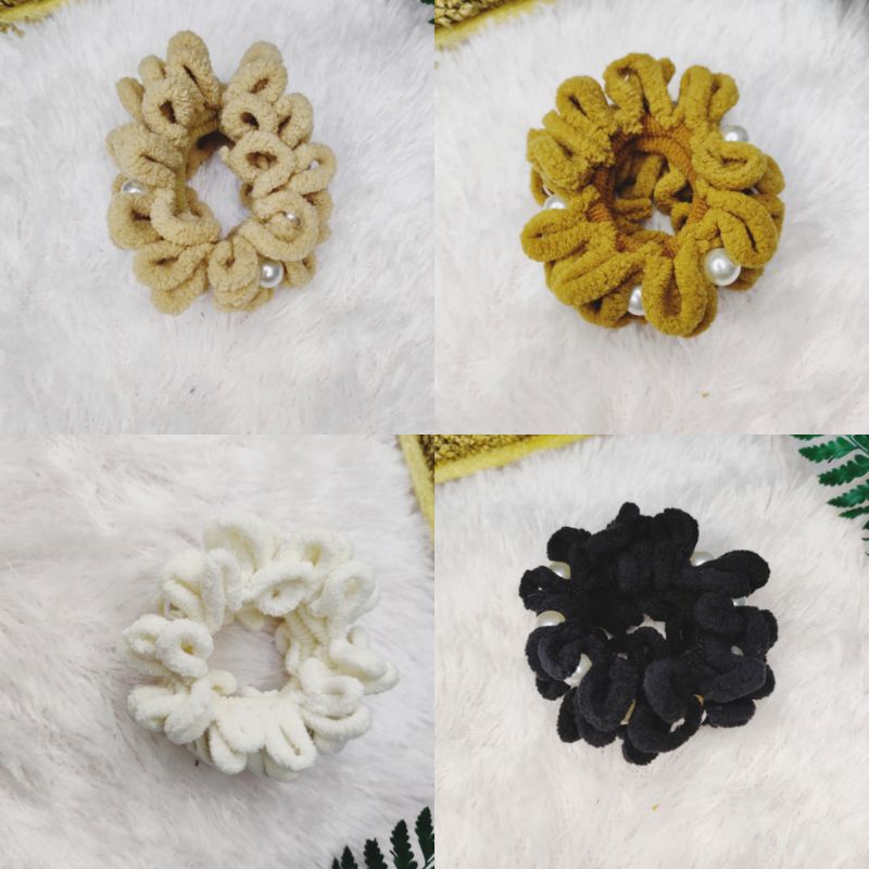 karet kunciran ubur ubur hiasan mutiara harga per pcs RENDOM