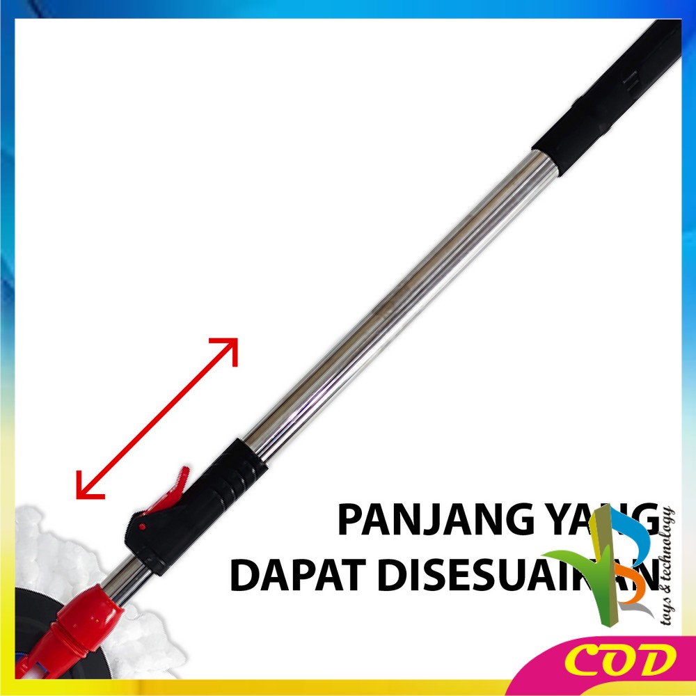 RB-C526 Alat Pel Lantai Dengan Ember Serbaguna / Pel Lantai Ultra Putar Praktis / Kain Pel Spin Mop Alat Pembersih Lantai