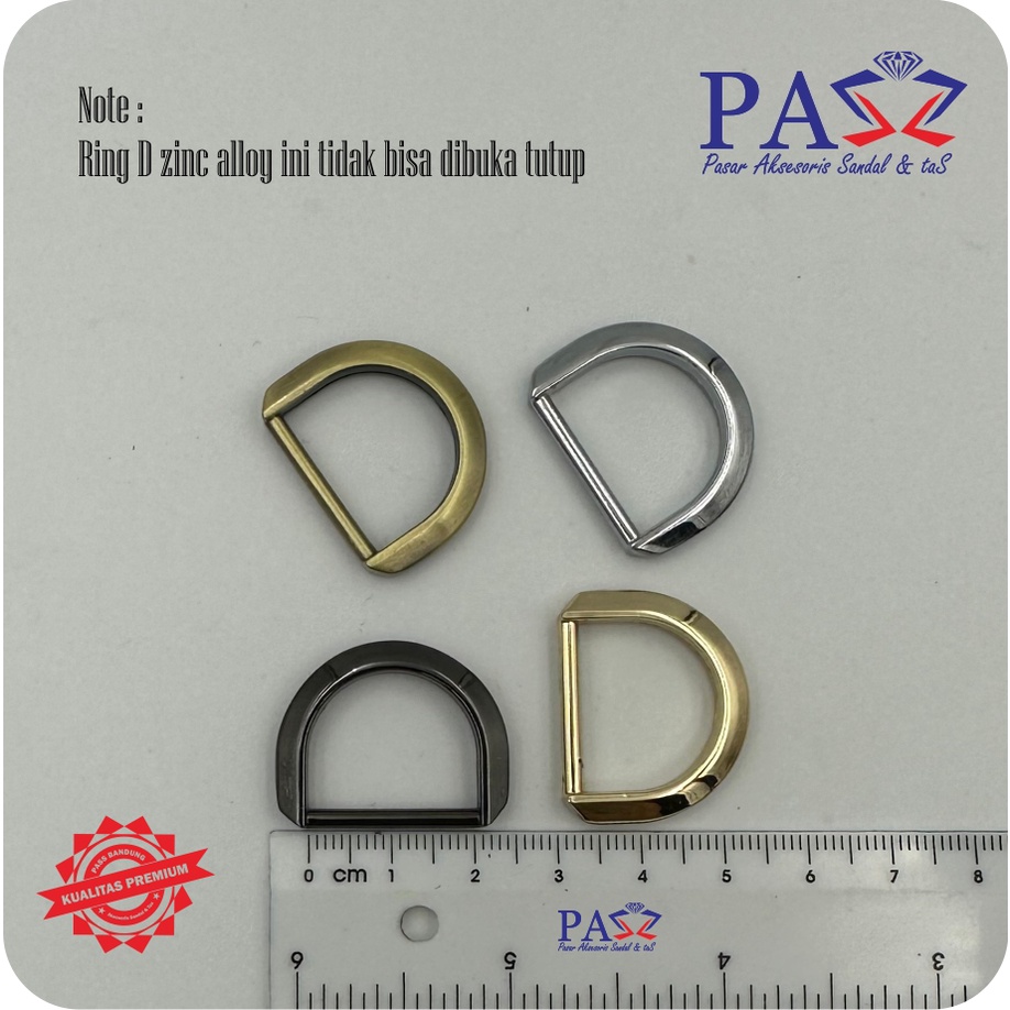 Ring D Zinc Alloy 20mm TE3 (Premium Import)