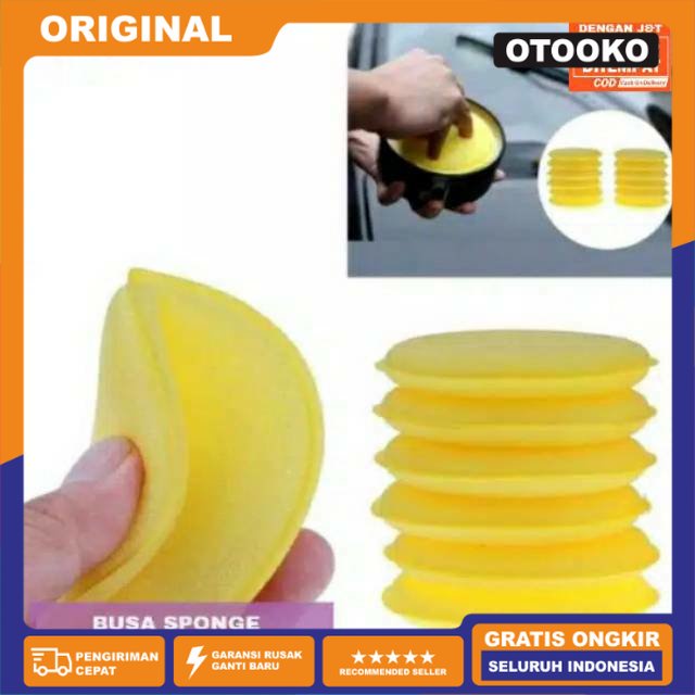 Busa Sponge Applicator Applikator Pad Poles Wax Body Mobil 10Cm Satuan Termurah